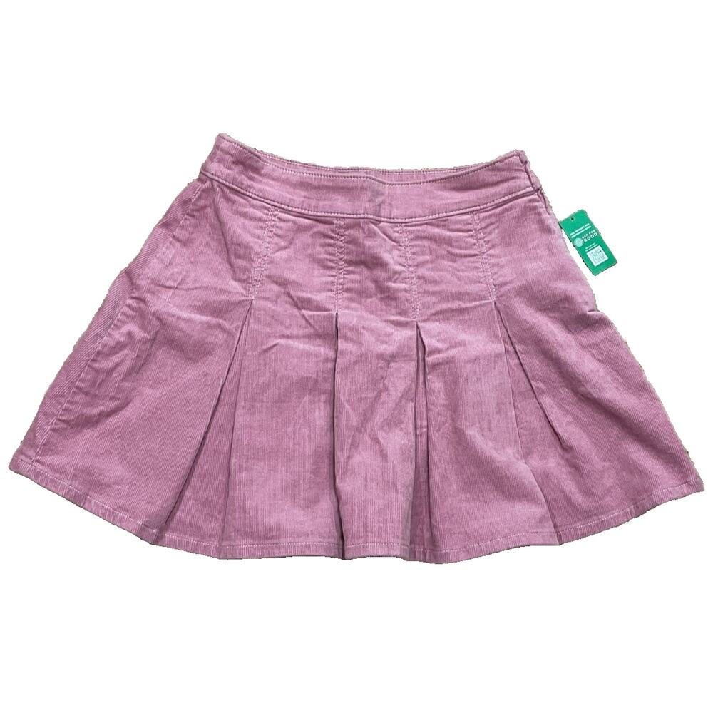 GAP Kids Girl's NWT Pink Corduroy Pleated Skirt Feminine Preppy Size XL / 12 NEW